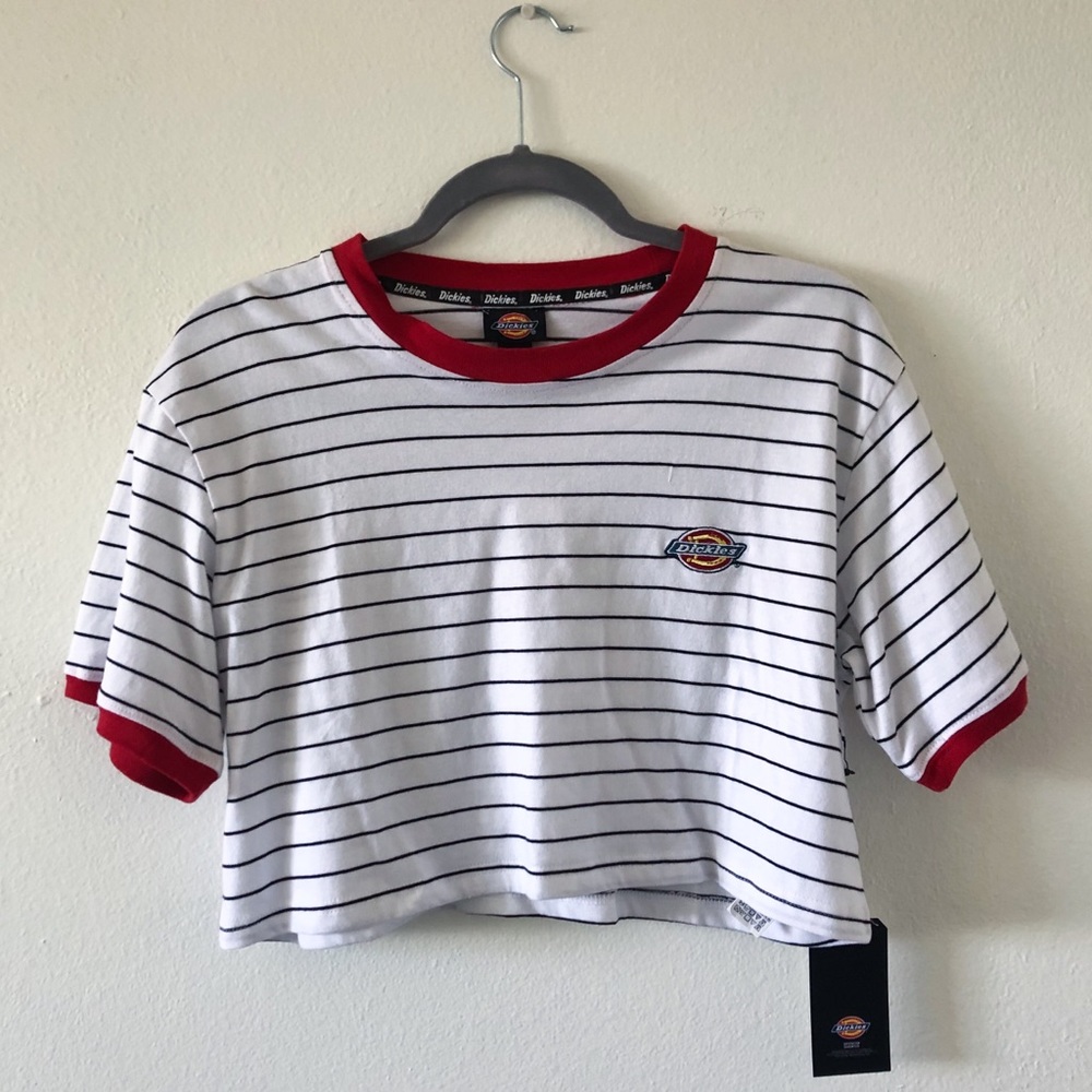 Dickies Stripe Crop Tshirt Forever 21